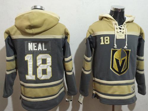 Golden Knights #18 James Neal Grey Sawyer Hooded NHL Sweatshirt